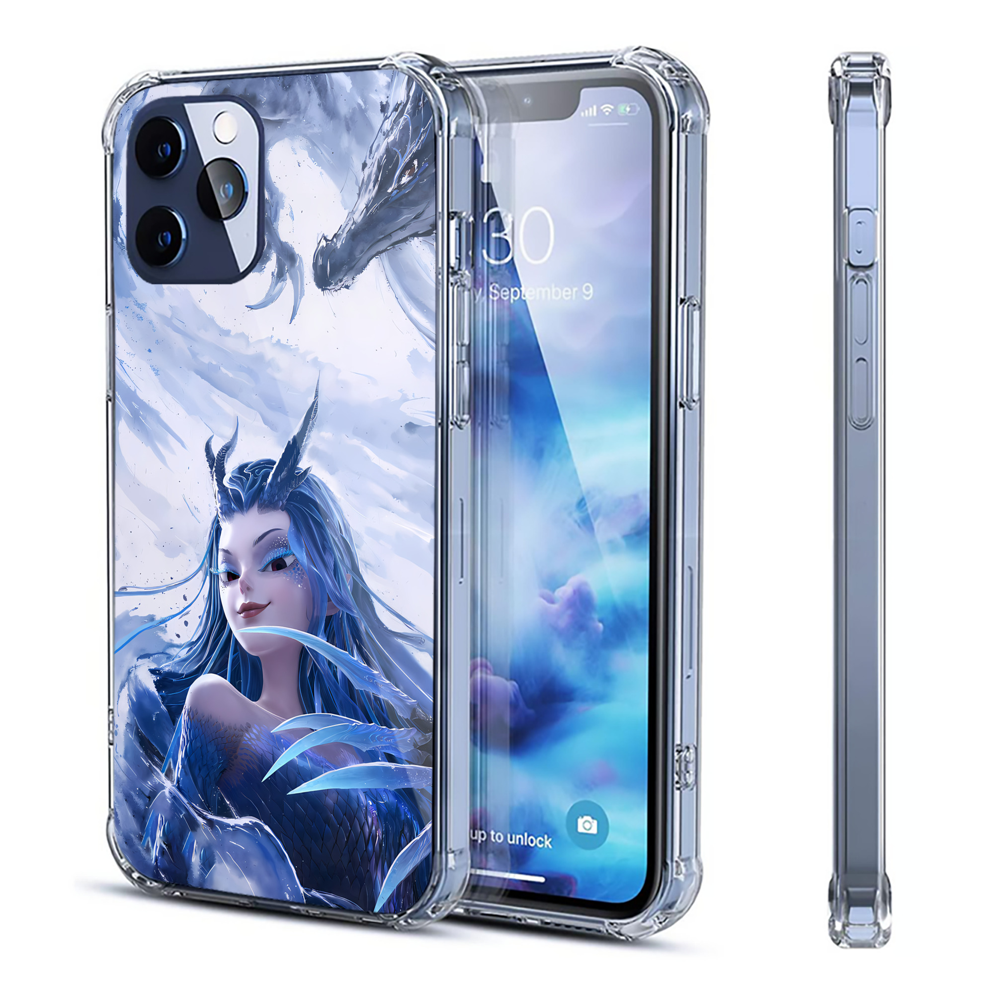 （画像用） Ne Zha 2 ナタ 魔童の大暴れ 【iPhone 12シリーズ対応】透明スマホケース（クリアソフトケース）